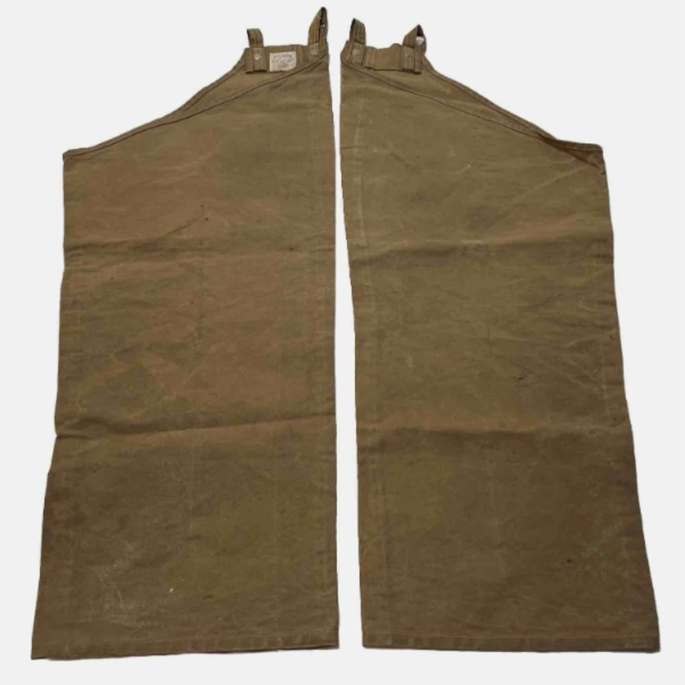 Filson Tin Cloth Work Chaps Chores Hunting Riding Cowboy Western Snaps style 23